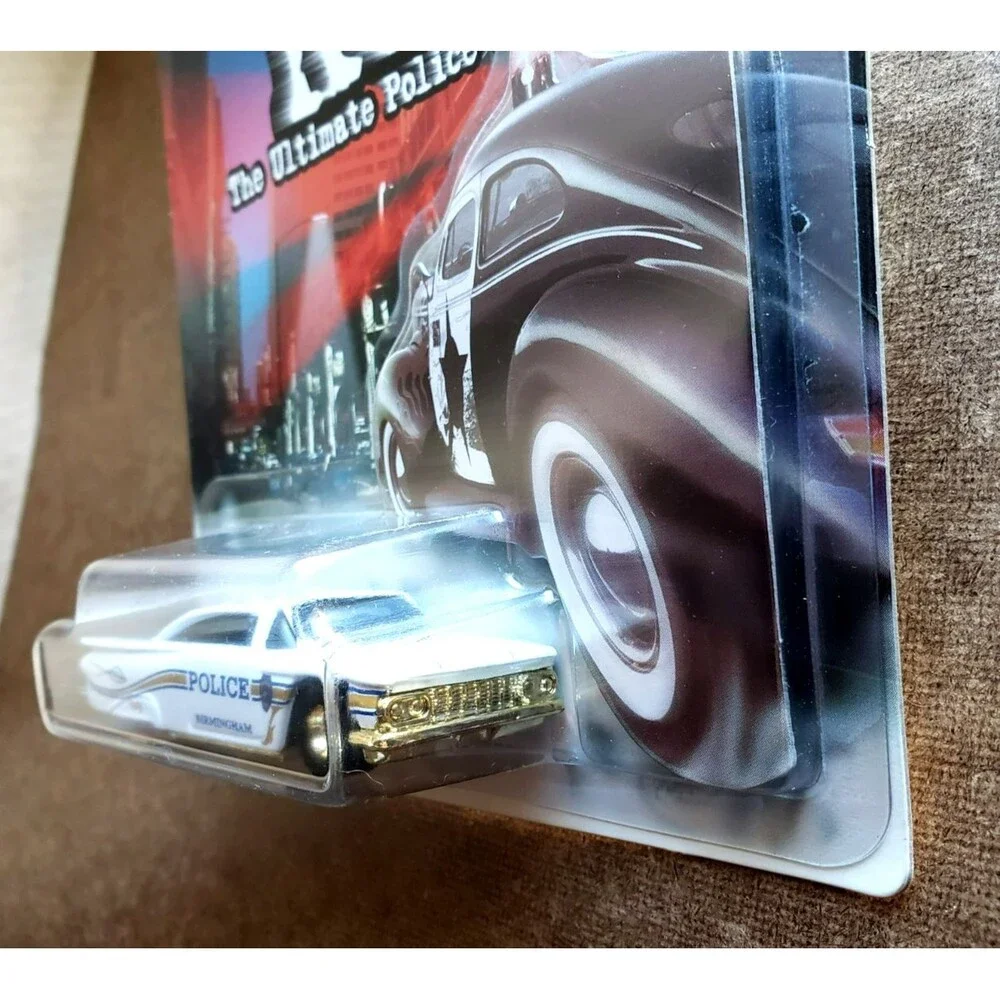 1999 Hot Wheels '59 IMPALA White COP RODS Birmingham AL Police Dept 1:64 Gold RR